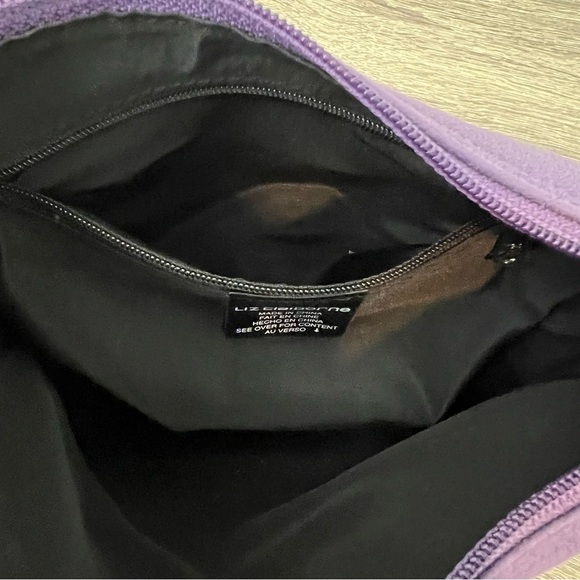 Y2K Vintage Liz Claiborne Purple Top Handle Top Zip Mini Shoulder Bag - Picture 13 of 13